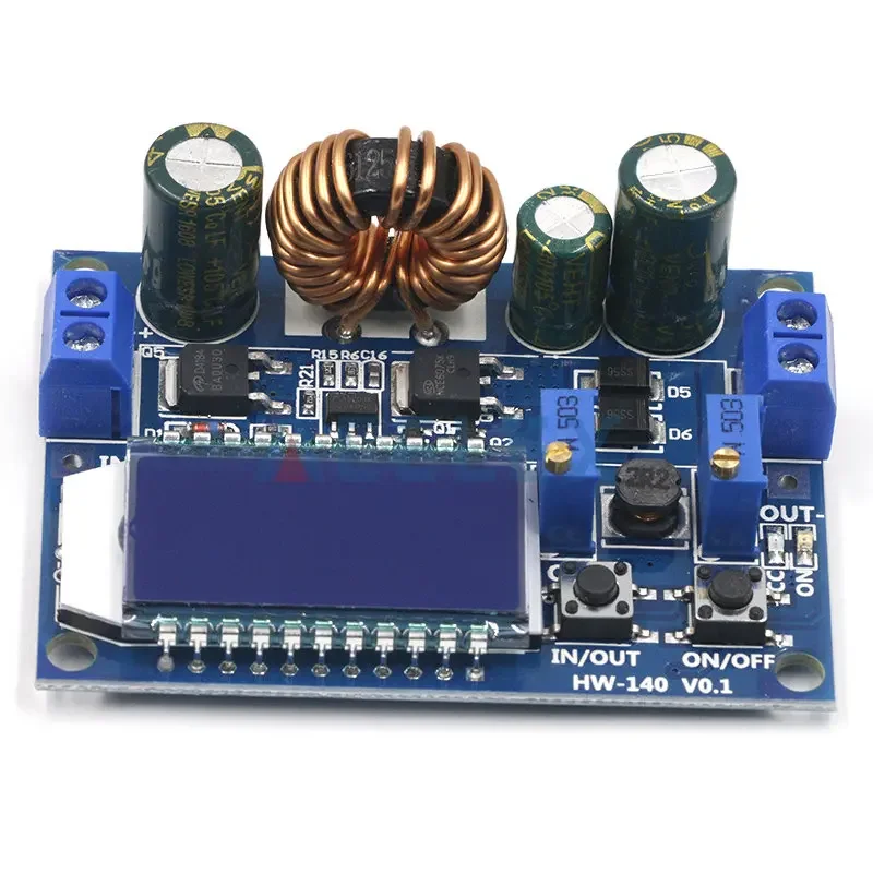 35W DC 5.5-30V to 0.5-30V Digital LCD Display Automatic Step up down Buck Boost Converter Power Supply Module Adjustable Board