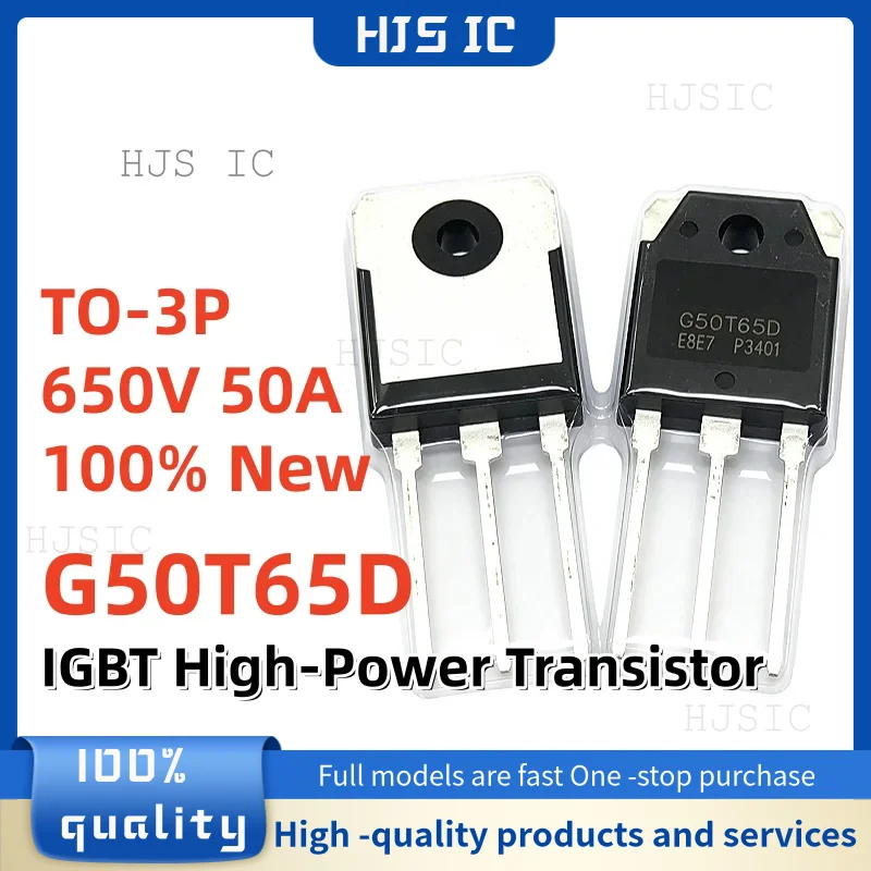 5-10-20Pcs TO-3P 100% New G50T65D 650V 50A IGBT Best Quality Transistor In Stock