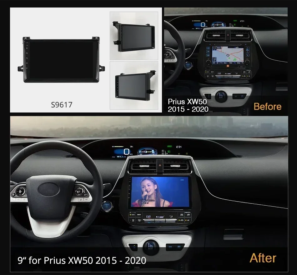 Ownice K6+ 2K for Toyota Prius XW50 2015 - 2020 Car Radio Multimedia Video Player Navigation Stereo GPS Android 12 No 2din  DVD