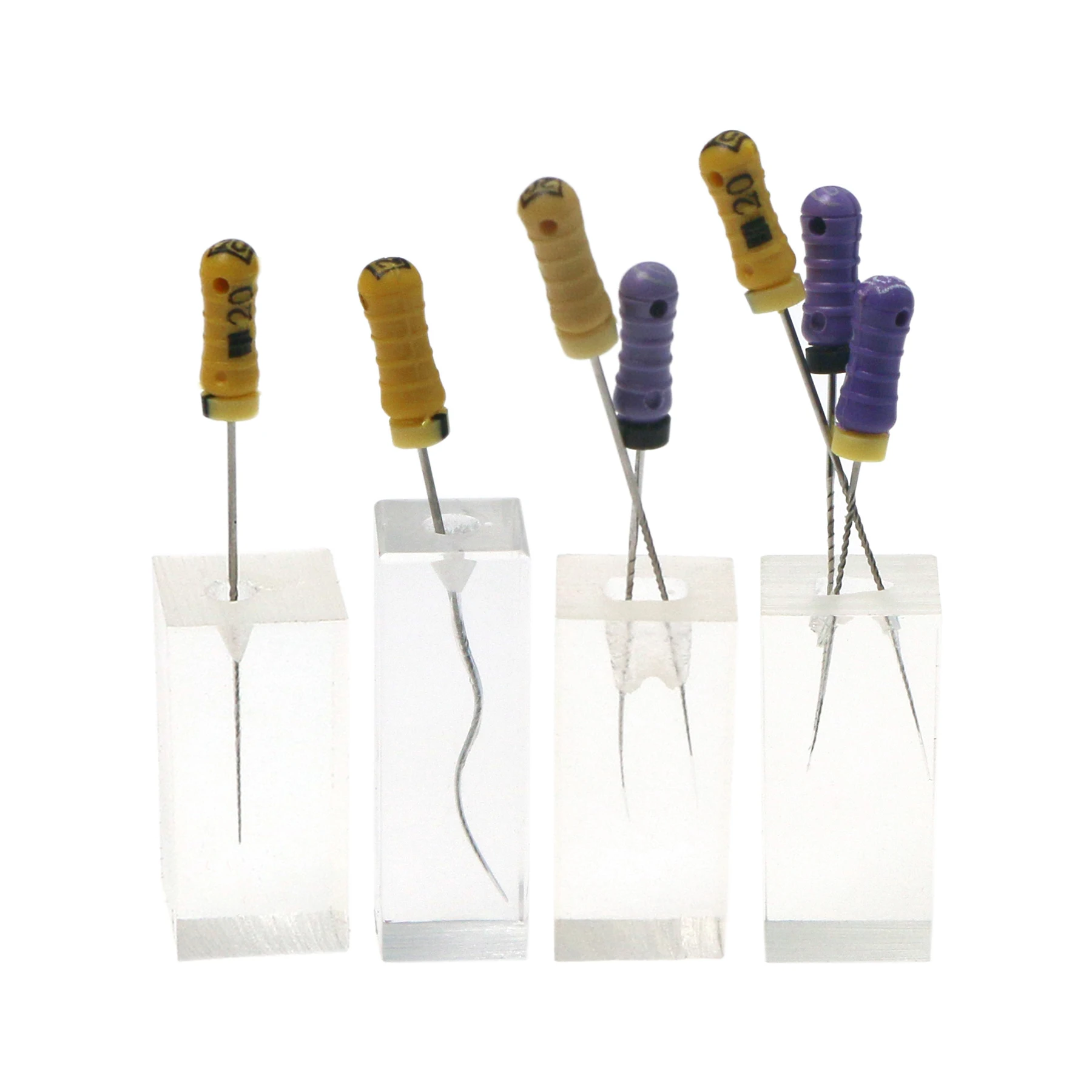 10Pcs Dental Endo Root Canals Endodontic Student Study Practice Block RCT Pulp Cavity Operation Model Transparent
