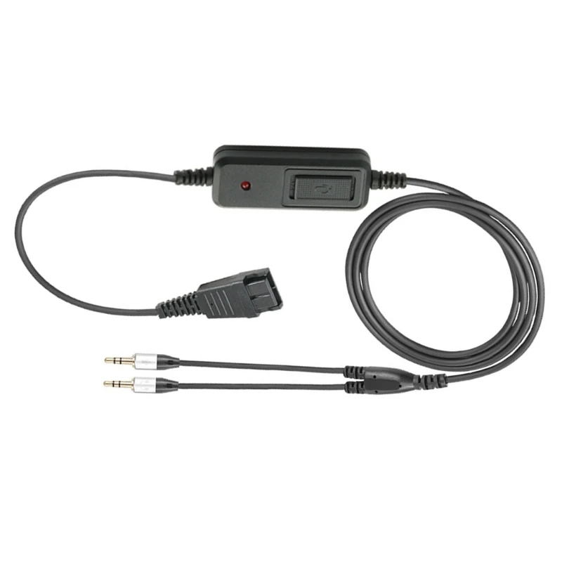 Headset (Quick Disconnect) Cable 3.5mm Plug to Cable for Customer Service