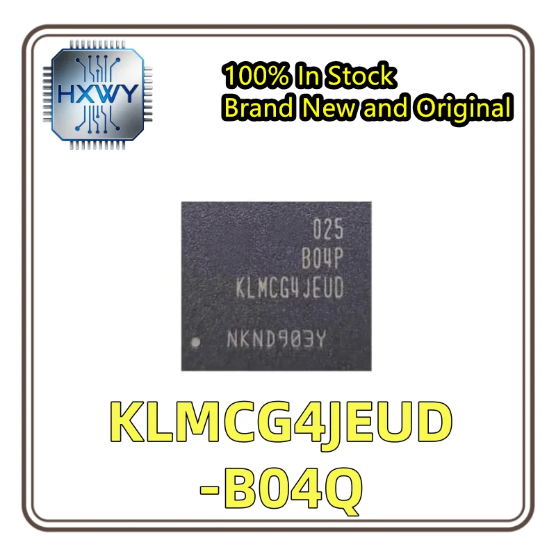 (1/5 Pieces) KLMCG4JEUD-B04Q KLMCG4JEUD BGA169 EMMC Memory Chip Factory Wholesale Cheap Electronic Component Fast Shipping