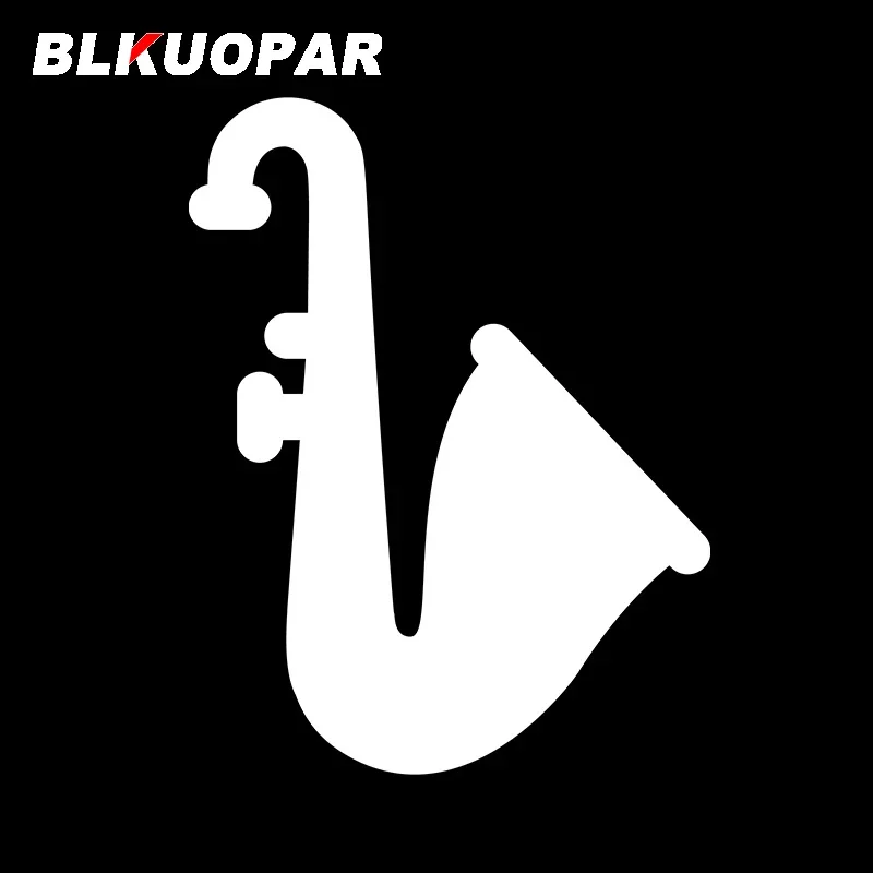 BLKUOPAR for Saxophone Jazz Car Stickers Practice Waterproof Sunscreen Decals Scratch-Proof Surfboard Caravan Decor Car Label