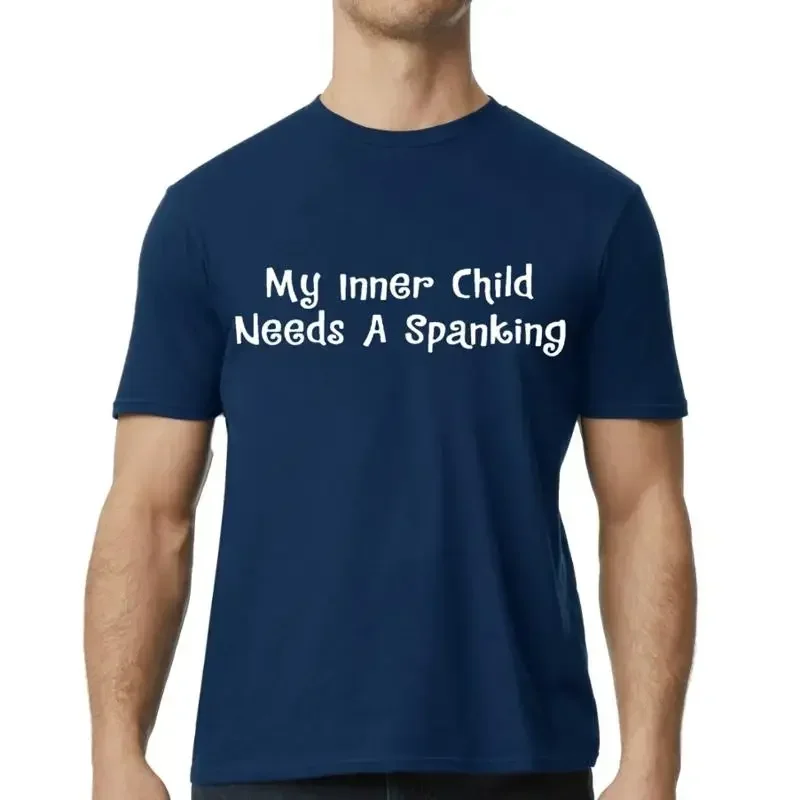 Inner Child Needs Spanking Joking Hilarious Humor Mens T Shirt Funny