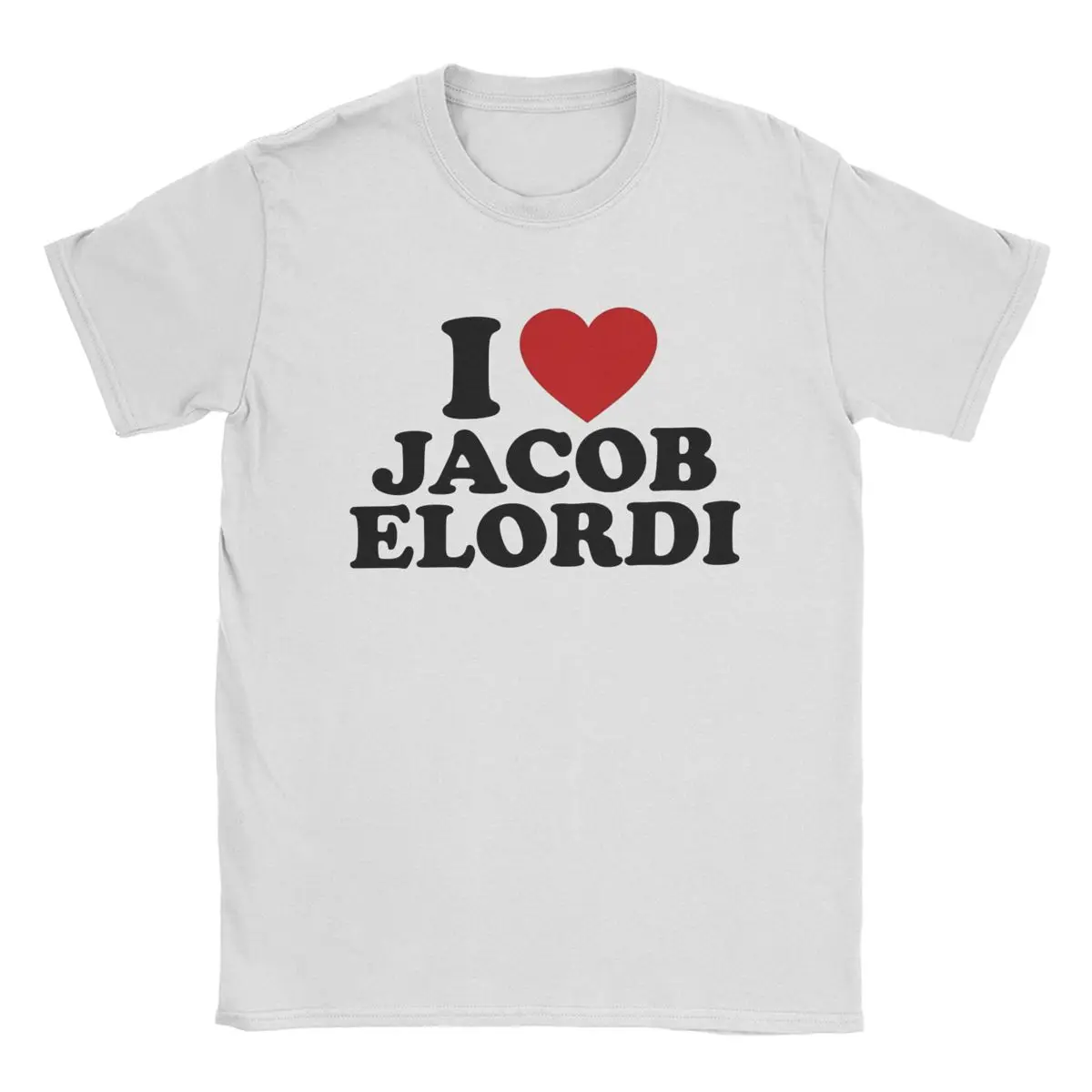 Men T-Shirt I Love Jacob Elordi Vintage Cotton Tees Short Sleeve T Shirt O Neck Tops Plus Size