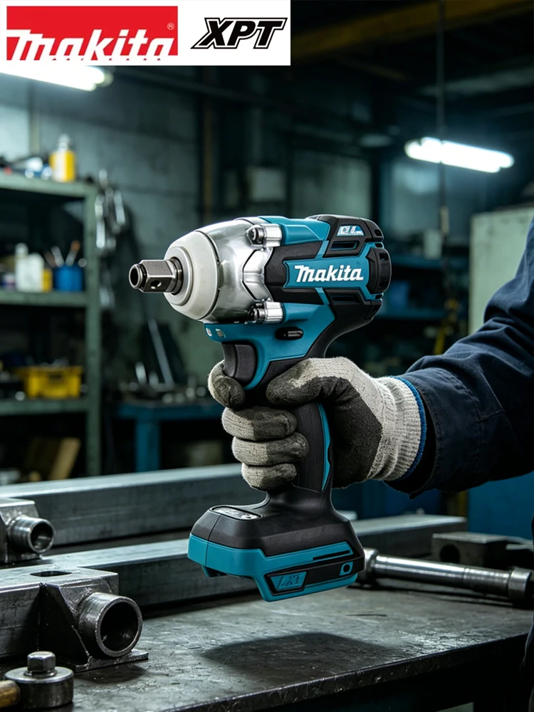 Makita DTW285 18V Akku-Bürstenloser Elektroschrauber 280N.m 1/2-Zoll-Stecknuss Wiederaufladbarer Bohrschrauber Kompatibel mit Makita 18V Akku