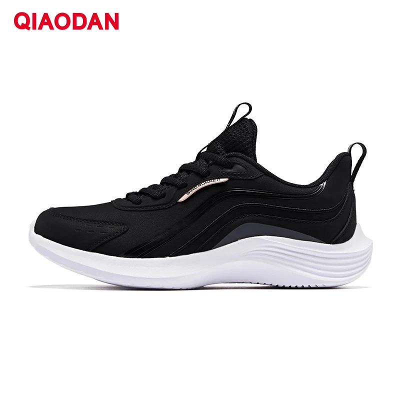 QIAODAN Women's Running Shoes 2026 Waterproof Leather Outdoor Sports Shoes Lightweight Breathable Casual Sneakers XM46210219W