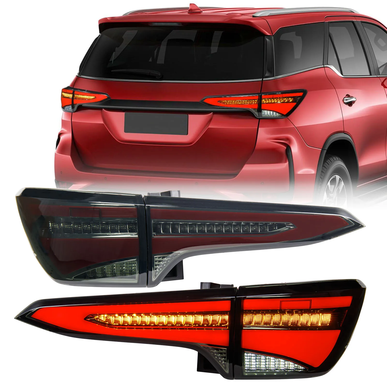 

Premium LED Tail Lights for Fortuner 2020-2021 - Factory Direct Price Rear Lamps