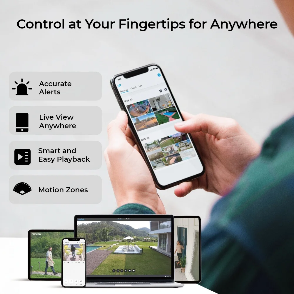 Reolink E1 Serie 8MP WiFi Sicherheitskamera 4K Outdoor PTZ PoE IP Kamera 5MP Kabellose Smart Auto Tracking Überwachungskameras