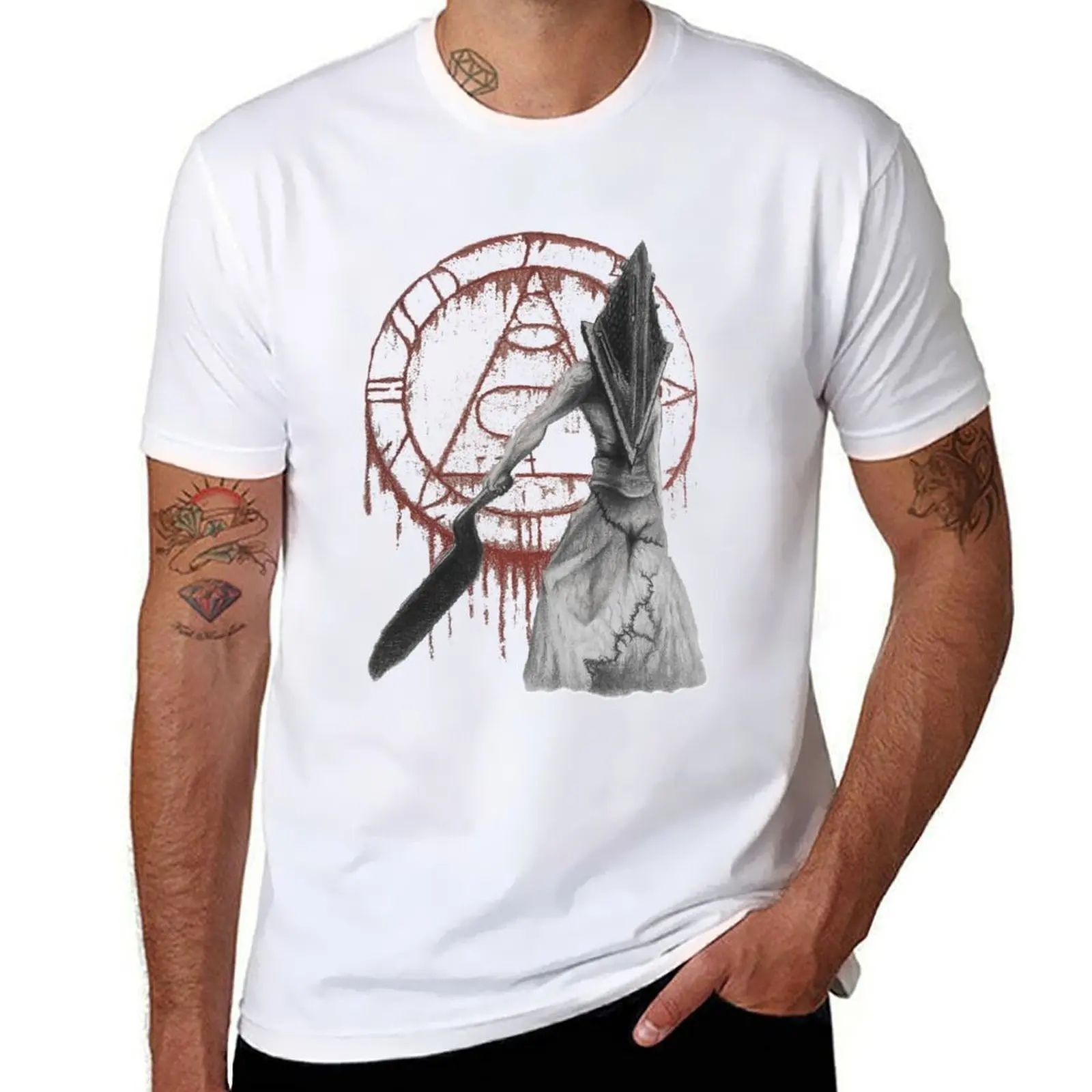 

Pyramid Head T-Shirt man t shirt cotton t shirts with prints T-Shirt