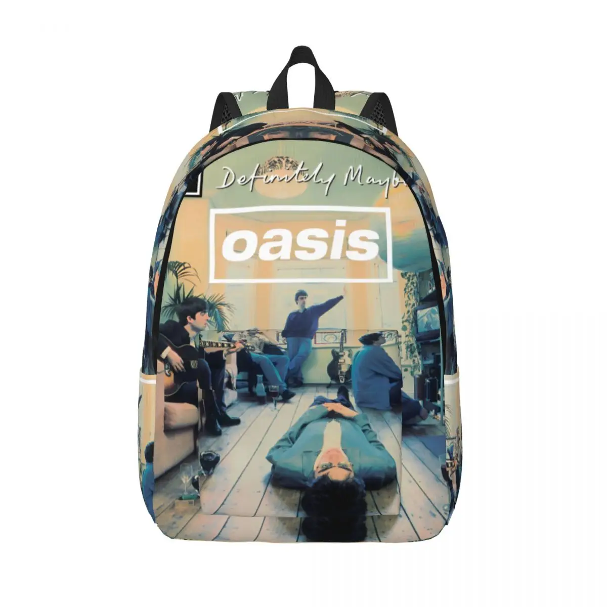 

Rock Band Logo British Music Albums Backpack Outdoor High School Work O-Oasis Daypack for Men Women Laptop Computer Shoulder Bag