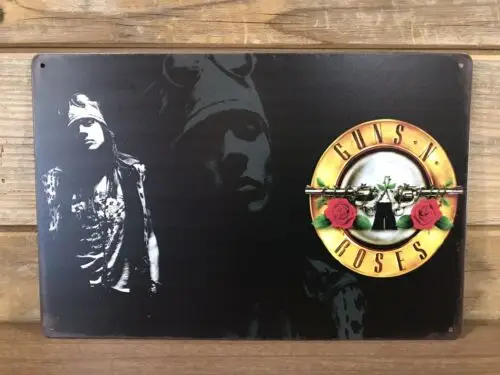 Guns N’ Roses G’N R Axl Rose  Tin Metal sign 8