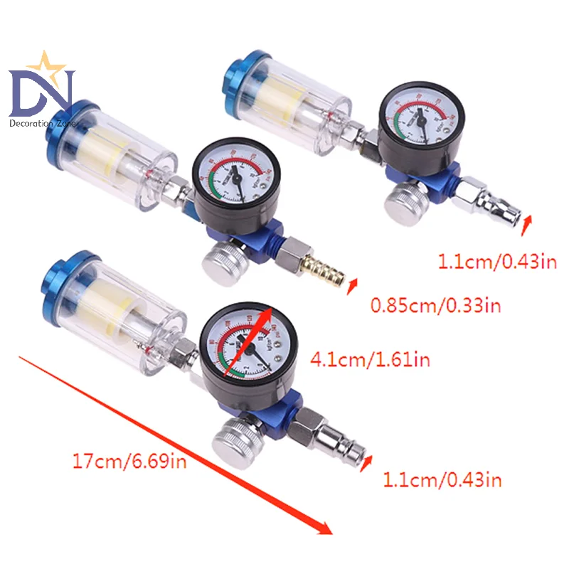 Pneumatic Spray Gun Air Regulator Gauge Water Trap Filter Tool JP/EU/US Adapter Spray Gun Accessories