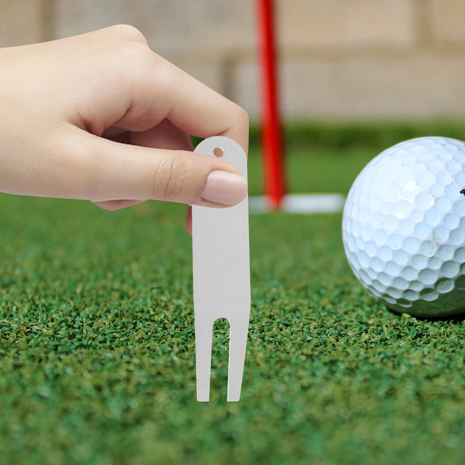 

2 Pcs Golf Divot Tool Portable Repair Accessories 304 Stainless Steel Divot Fork For Golfing Golfs Gifts