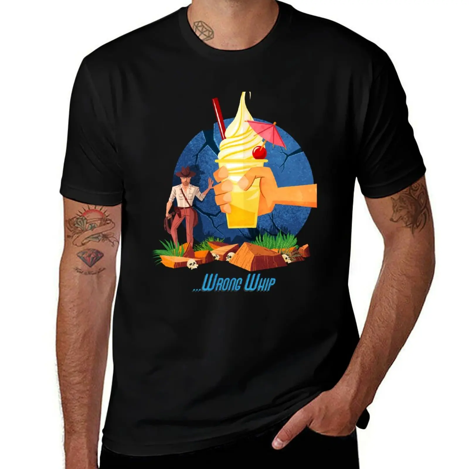 You Brought the Wrong Whip...A Tasty Wrong Whip T-Shirt Vintage Style Printed Top T-Shirt