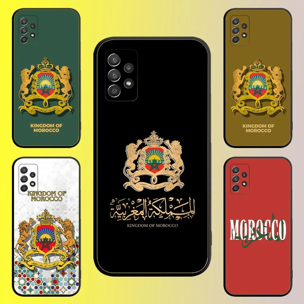 

Morocco Flag Passport Phone Case For Samsung Galaxy A13,A21s,A22,A31,A32,A52,A53,A71,A80,A91 Soft Black Shell