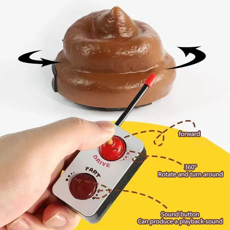 Speedy Remote Control Poop Car Hilarious Joke Prank Toy Family Fun Great For Gags Parties Birthday Celebrations Toys For Kids