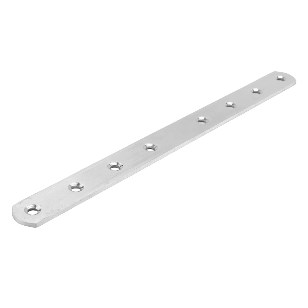 Logam 8 lubang desain lurus datar, braket sudut penyangga sudut 250mm