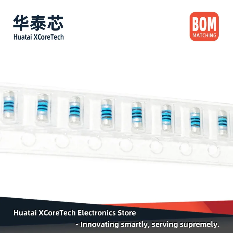 Metal o resistor da precisão do filme, MELF 0410, 2W, ± 1%, 0Ω, 1Ω, 1,2Ω, 1,5Ω, 1,8Ω, 2Ω, 2,2Ω, 2,4Ω, 2,7Ω, 3Ω, 3,3Ω, 3,6Ω, 3,9Ω, 4.3Ω, 4.7Ω, 5.1Ω, 10 PCes, 10 PCes