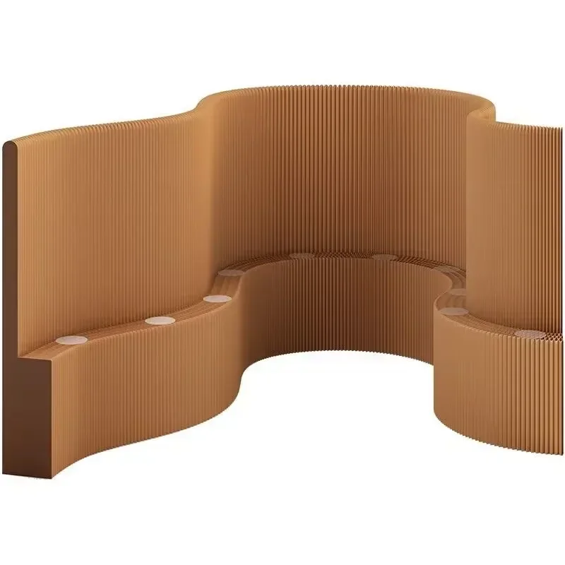 Creative Home Decoration White Organ Paper Wall Screen Room Partition Office Partition Detachable Folding Board Fence 2M