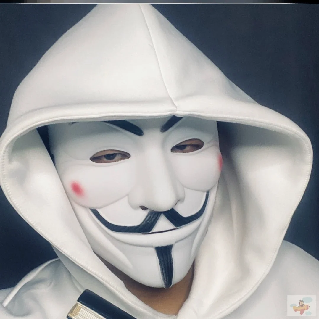 1Pc Halloween Masks V for Vendetta Mask Anonymous Guy Fawkes Halloween Party Gift for Adult Kids Film Theme Mask Cosplay Costume