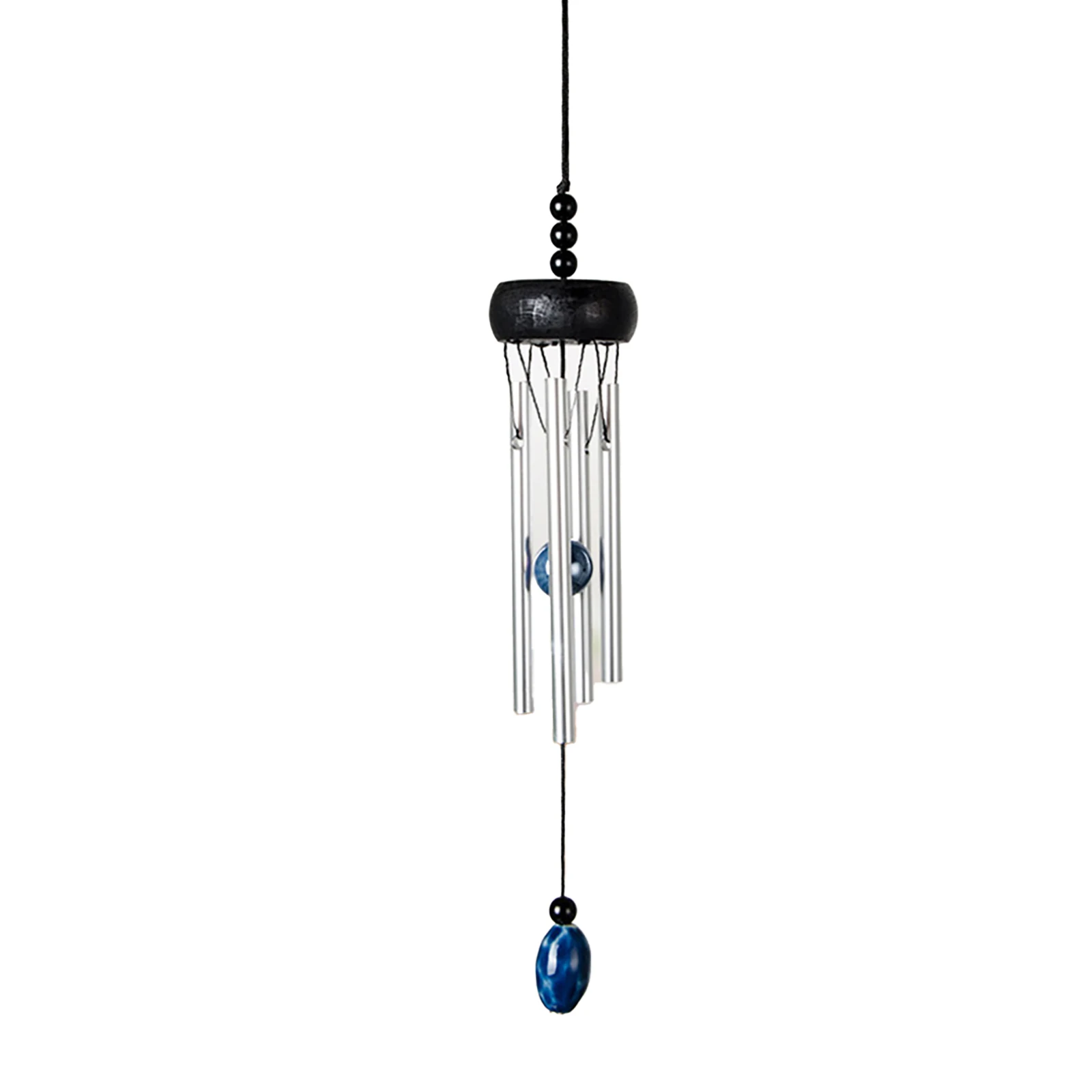 Metal Tubes Wind Chime Indoor/outdoor Hanging Pendant Imitation Bronze Patio Aluminum + Wood Bell Shape Garden Crafts Sale