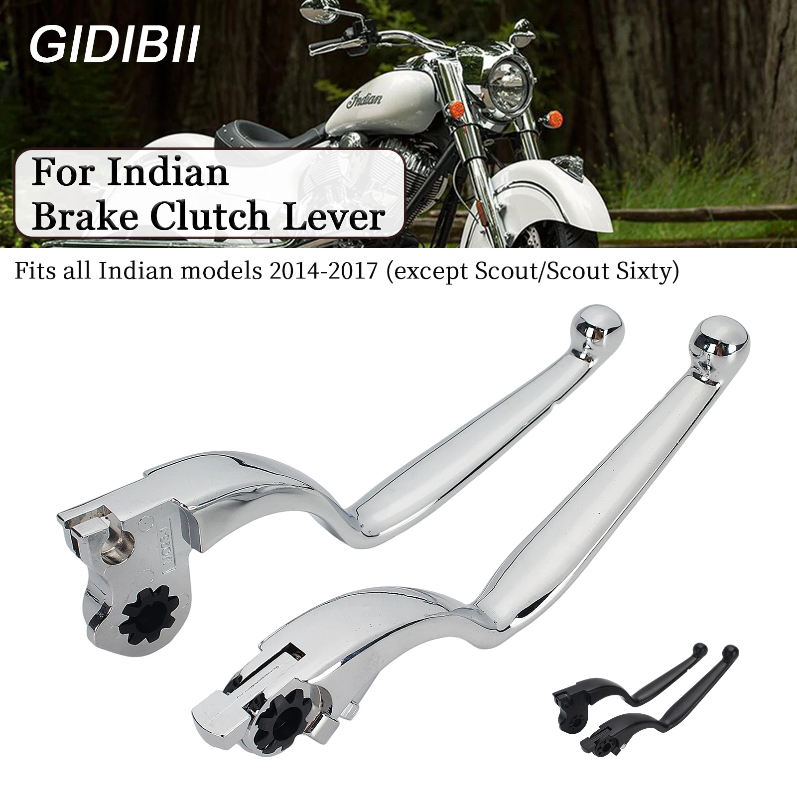 

For Indian Chief Classic Vintage Dark Horse Chieftain Elite Limited Dark Horse Roadmaster Springfield Brake Clutch Levers