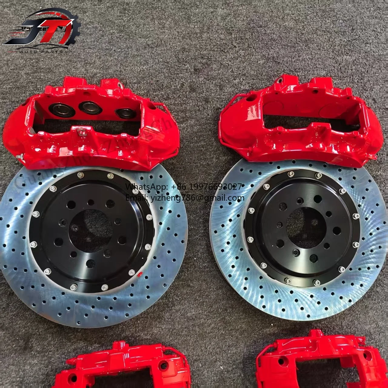 New style Big Brake Caliper Kit Front V6 6-Pot and Rear F40 Caliper 4 Piston for Mazda 3 for BMW E46 for Toyota Camry Avalon Lev