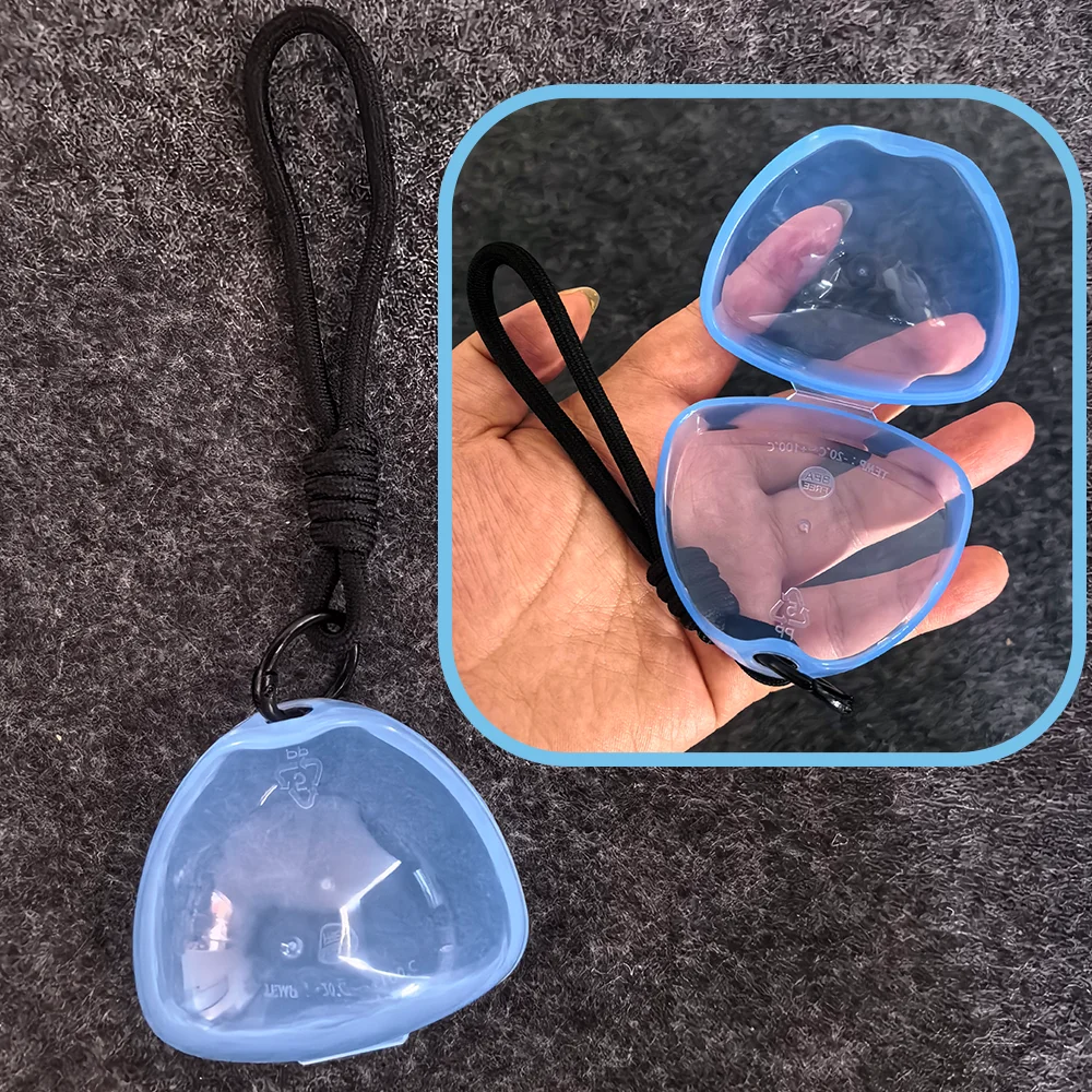 Multifunktionale Aufbewahrungsbox für Schnuller und Beißringe mit Trageband, Anti-Verlust- und Anti-Schmutz-Schnullerbox, unverzichtbares Zubehör für Babyausflüge, Schnuller-Aufbewahrungsbox mit Trageband, kann an Tasc – Detail 9