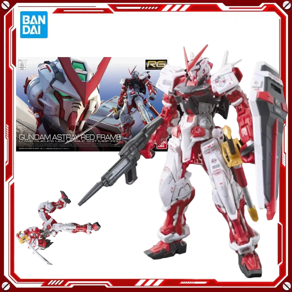 

В наличии: Сборная модель Bandai Gundam Astray Red Frame в масштабе 1/144 — коллекционная аниме-фигурка для детей и взрослых