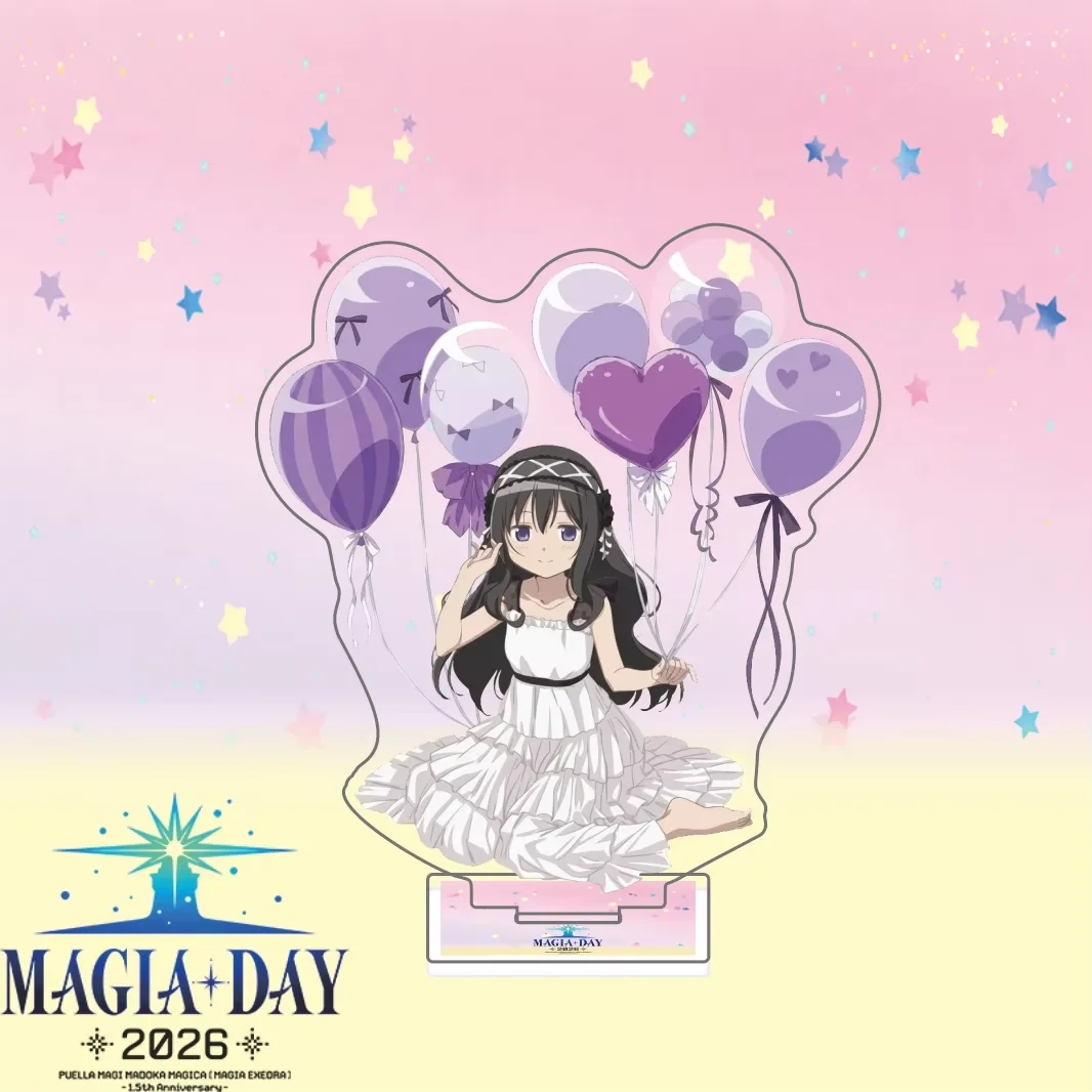 Puella Magi Madoka Magica Akemi Homura Sakura Kyoko 15CM Cute Anime Acrylic Stand Keychain Anime Character Desk Decor Gifts