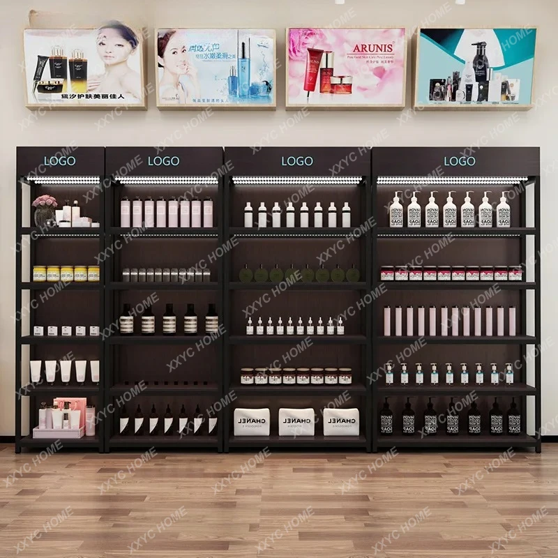 

Lkitchen supermarket multi-layer display rack wood combination bookshelf, kitchen supermarket multi-layer display rack