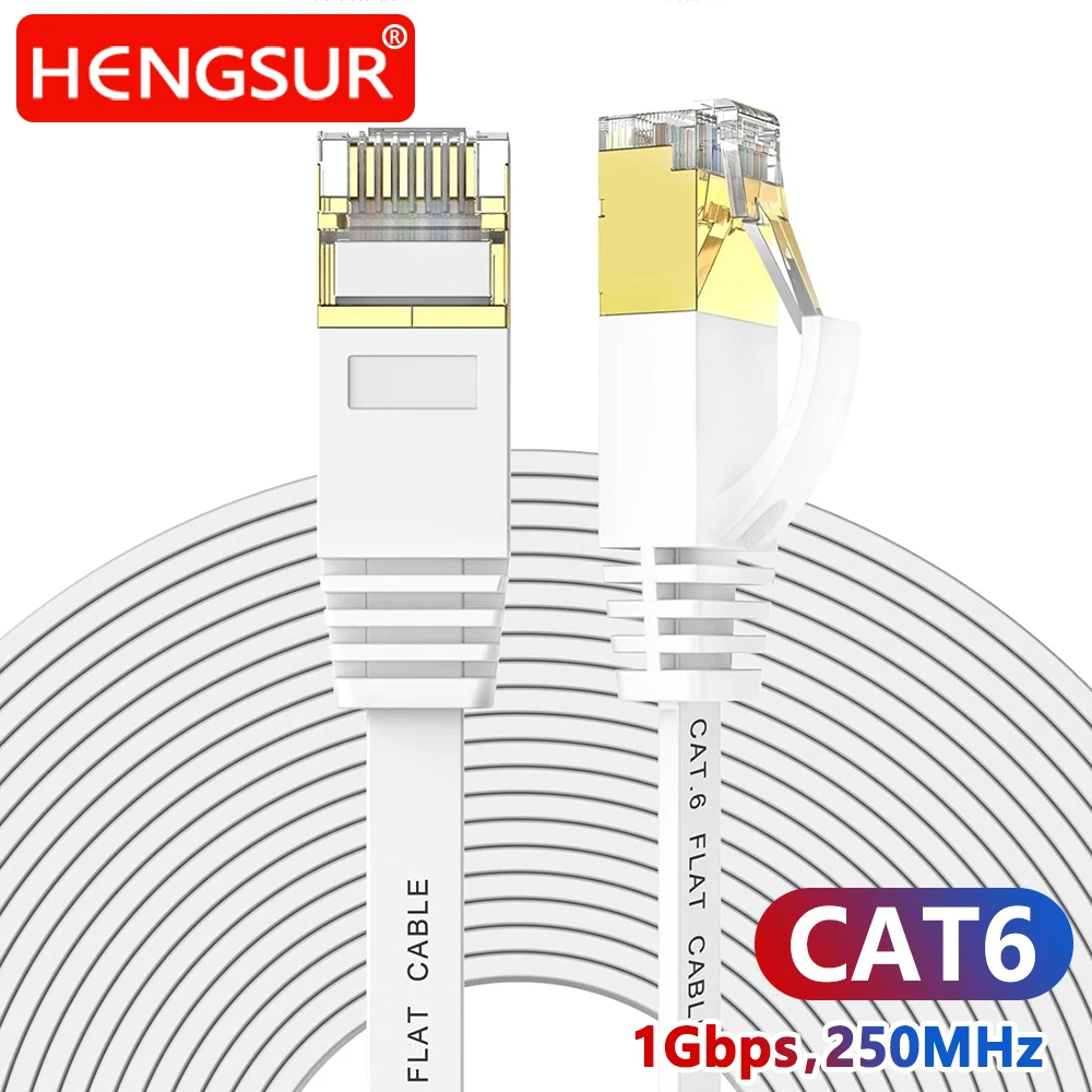 

5M 10M 15M 20M 30M Ethernet Cable Cat 6 Flat High Speed Network Cat6 Lan Cable Rj45 Connector for Laptop Router Cable Ethernet