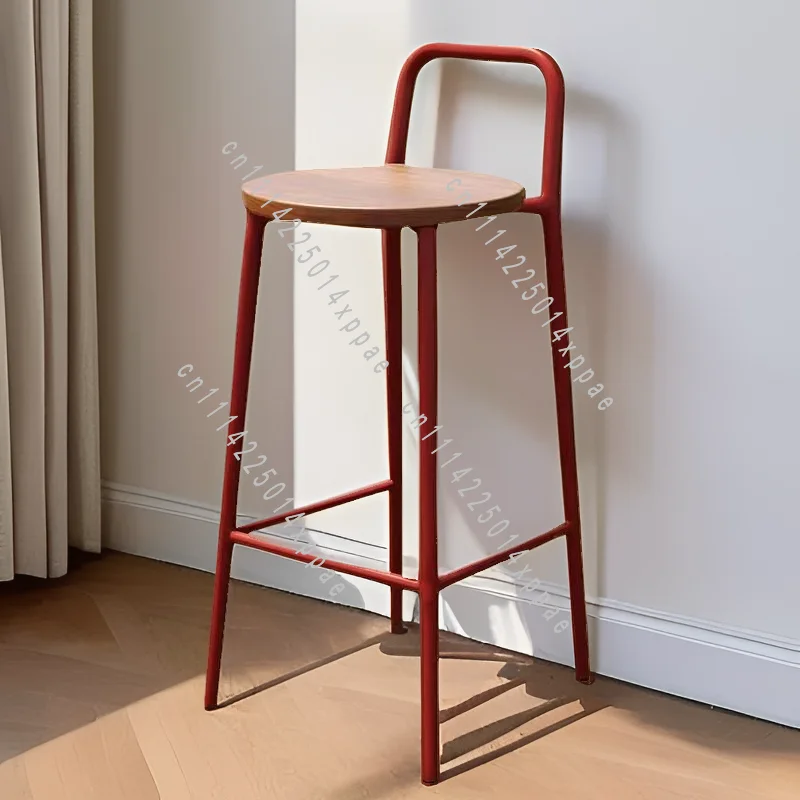 Celebrity Backrest Leisure High Stool Nordic Modern Simple Light Luxury Designer Outdoor Bar Chair Home Bar Stool Internet