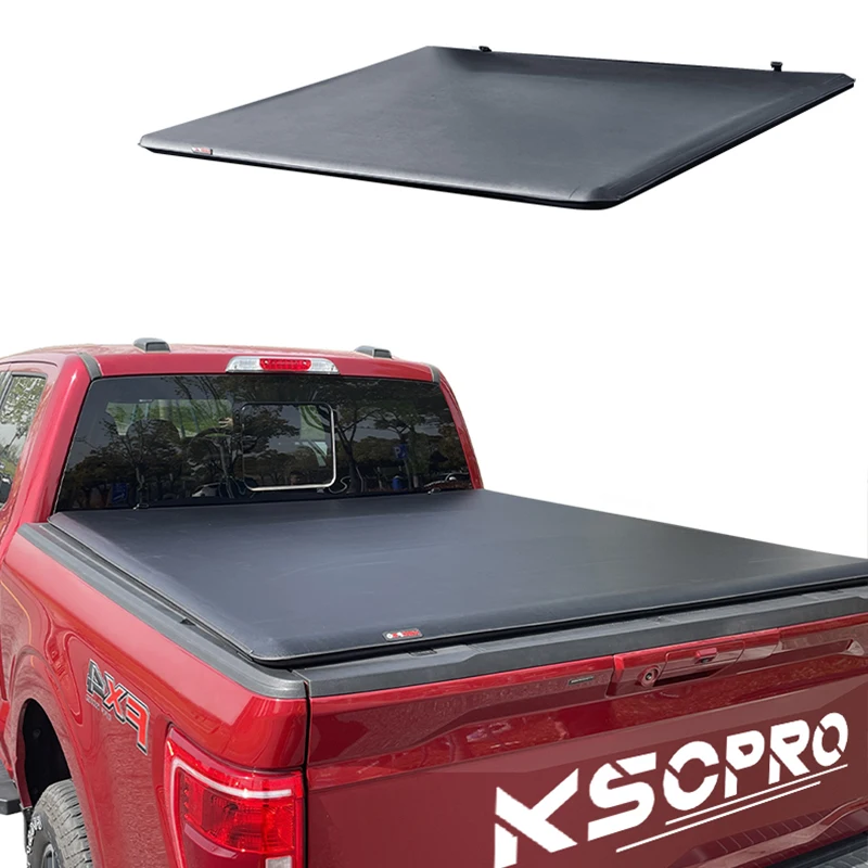 KSCPRO SR Series Soft Roll Up Truck Bed Tonneau Cover for Ford F-250/F-350/F-450 Super Duty 6.8' Bed