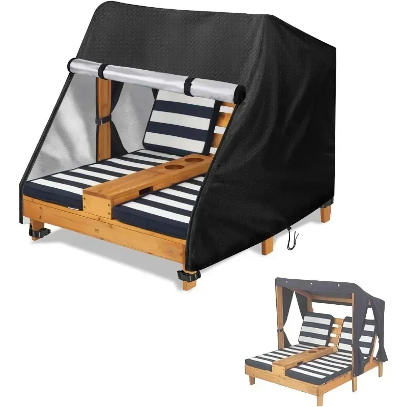 

Outdoor children's recliner cover, double recliner shade cloth, waterproof patio furniture cover, 34 "long x 37" wide x 35 "high