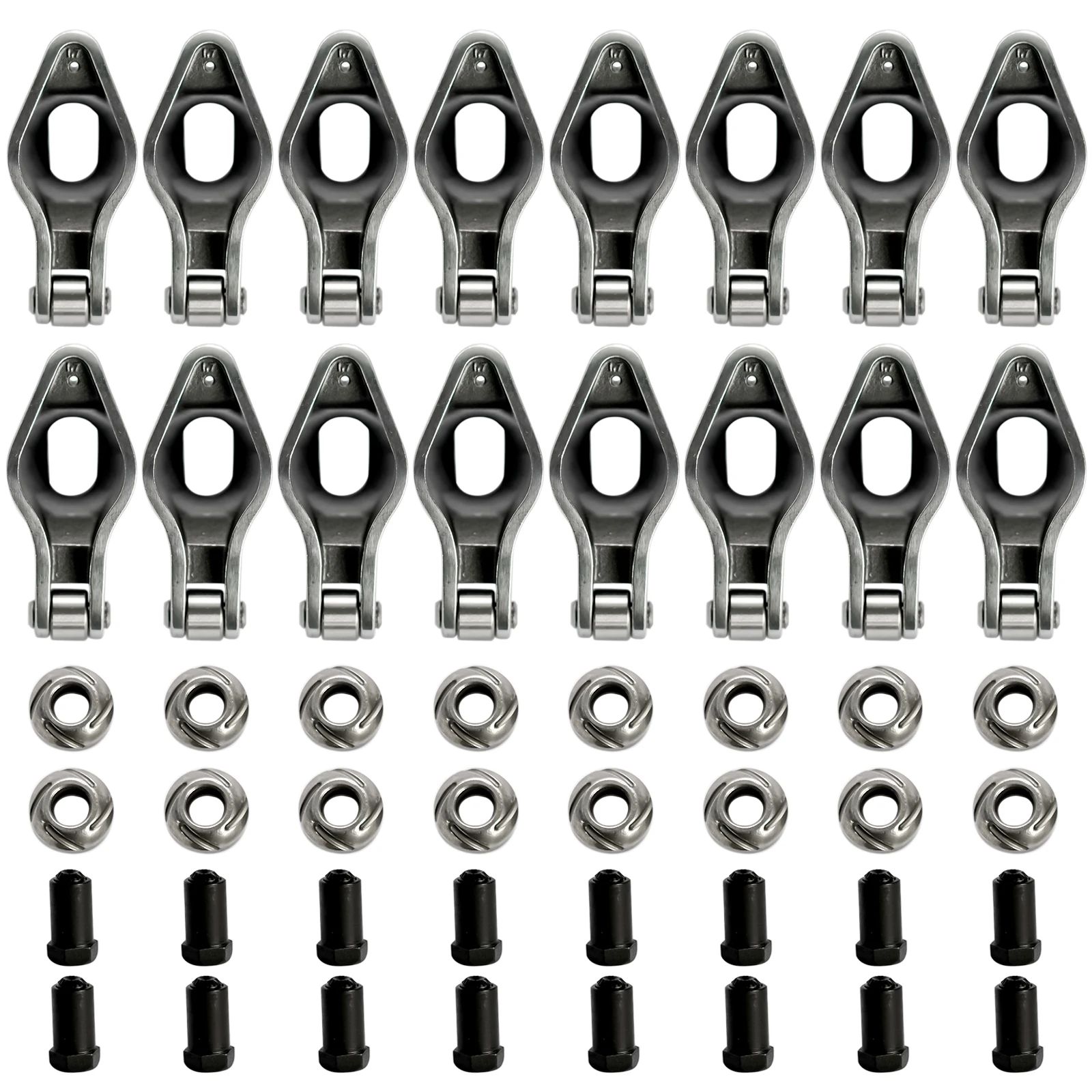 

AP02 for Big Block Chevy BBC 396 454 Steel Roller Tip Rocker Arms 1.7 Ratio 7/16