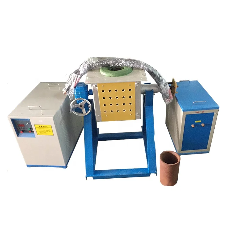 Best Seller Rotary Furnace Bronze Melting Furnace and Igbt Induction Gold Melting Furnace Iron Melting or 150kg Provided IRIS