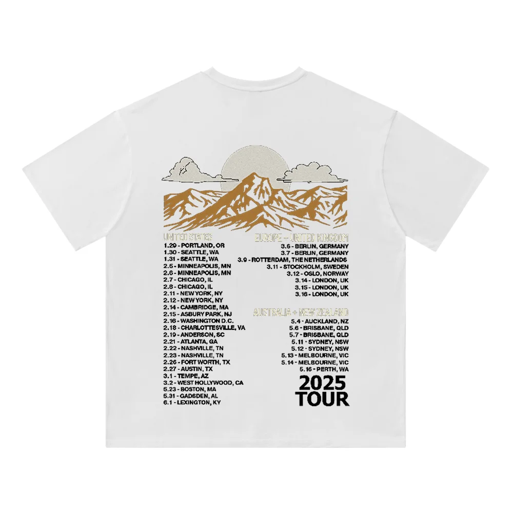 

Max McNown Tour 2025 Merch Cotton T-Shirt Round Neck Short Sleeved Man/Woman Streetwear Casual Clothes