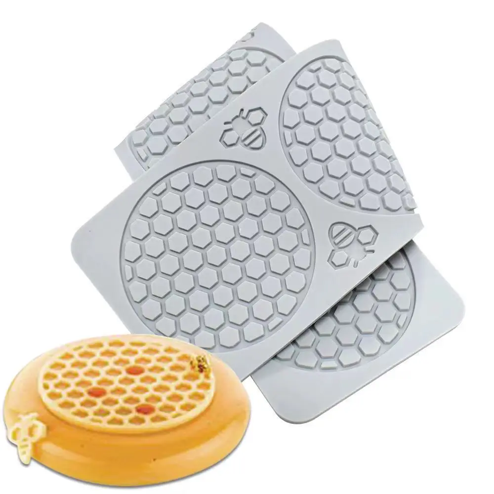 Honeycomb Silicone Cake Lace Mold Chocolate Mould DIY French Pastry Lace Decoration Mesh Mousse Cake Mold kitchen Baking Tool