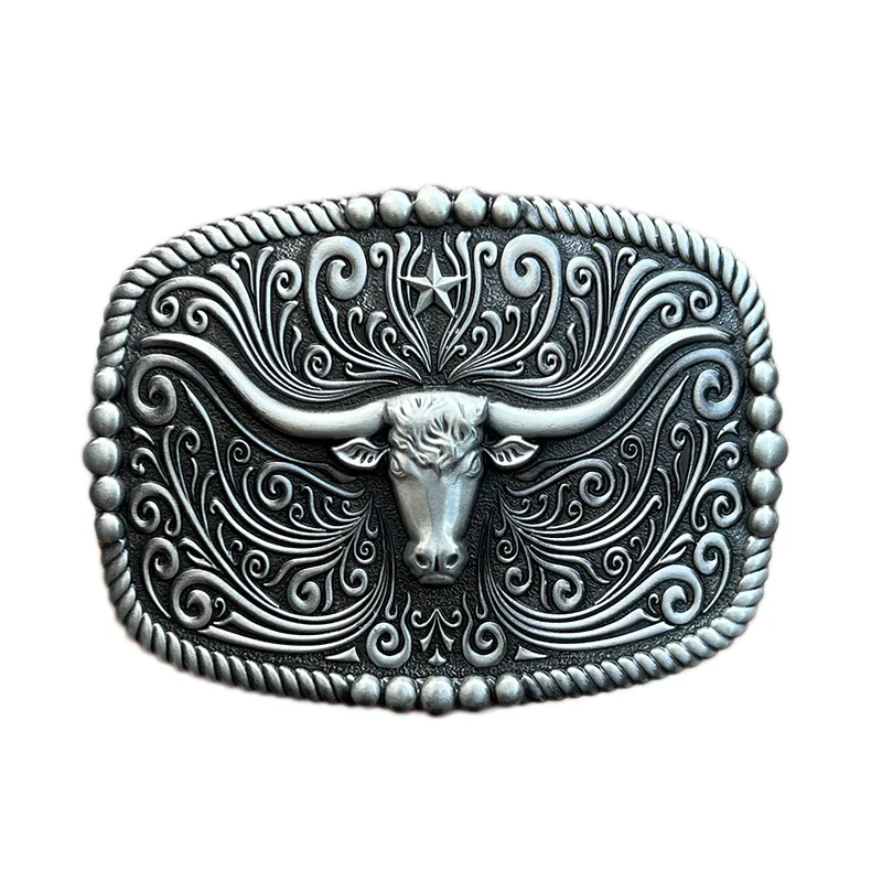 Bullhead belt buckle Western cowboy