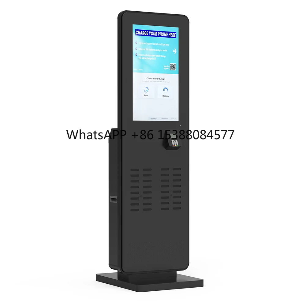 

Public Mobile Phone Charging Stations Sharing Power Bank 32 Slots Battery Vending Machine Portable Charger Rental