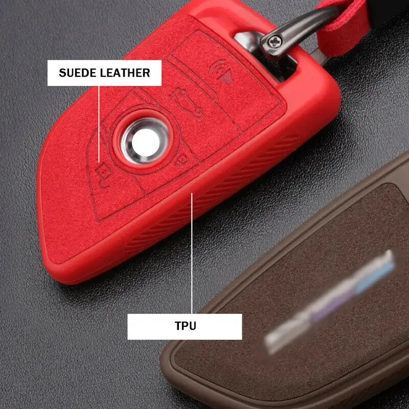 Leather+TPU Car Key Case Cover for BMW 520 525 f30 f10 F18 118i 320i 1 3 5 7Series X3 X4 M3 M4 M5 E34 E90 E60 E36 FOB