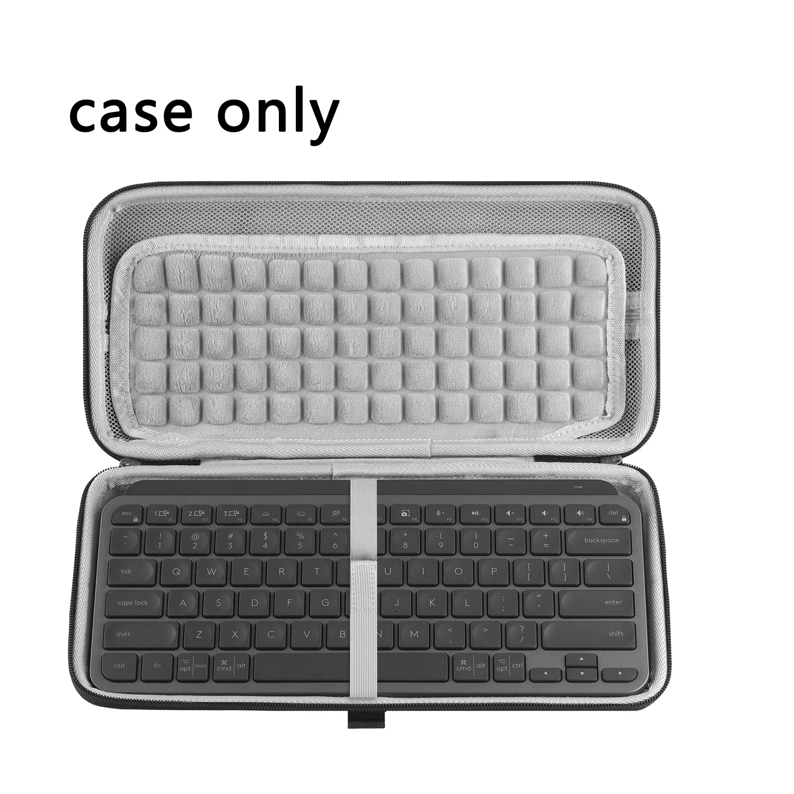 Geekria Hard Shell Keyboard Case For Logitech MX Keys Mini, Protable Waterproof Wireless Mechanical Keyboard Bag for Accessories