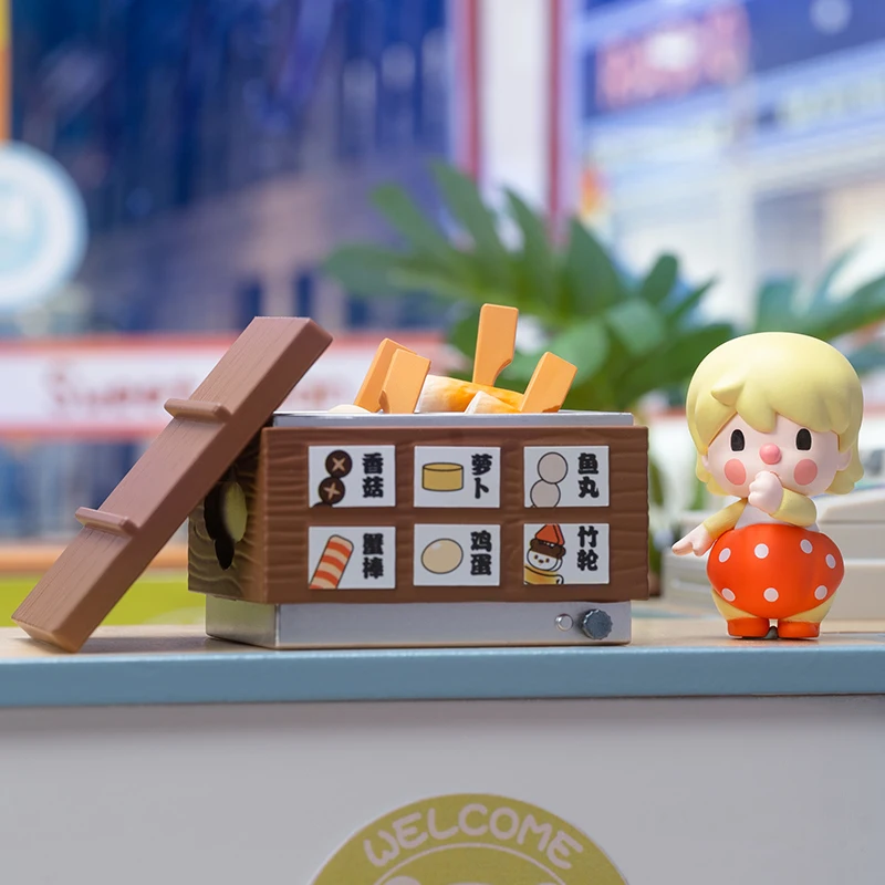 POP MART Ngọt Đậu 24 Giờ Tiện Lợi Series Chống Đỡ Bí Ẩn Hộp 1PC/9PC Mù Hộp nhân Vật Hành Động Bí Ẩn