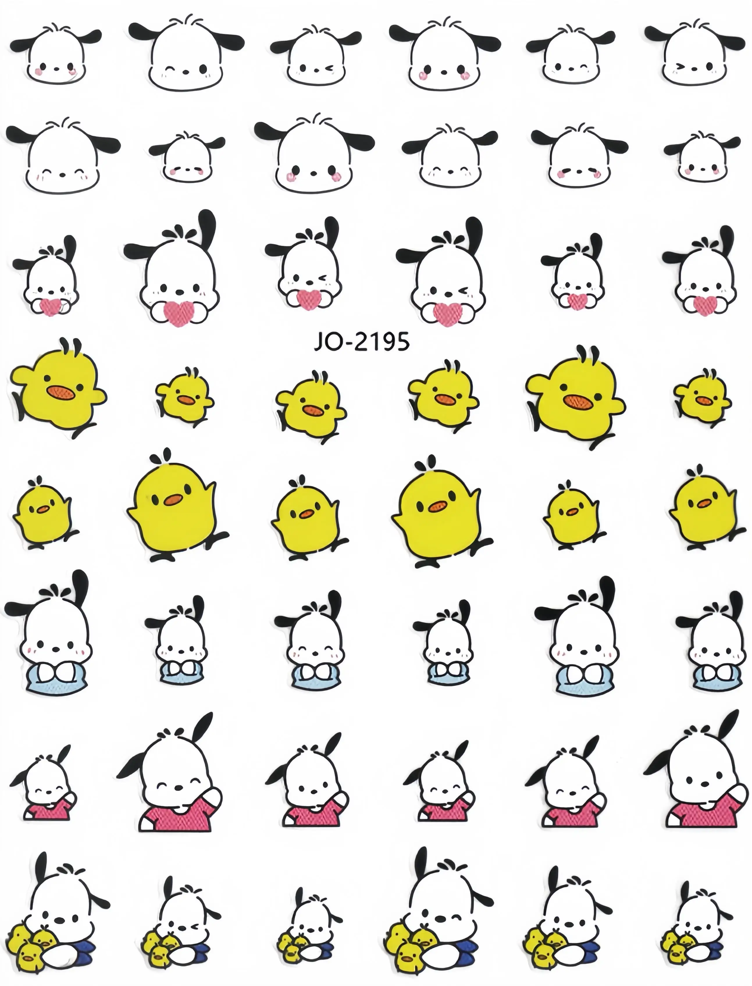 Sanurgente-Autocollants Hello Kitty Cinnamoroll mignons pour téléphone portable, accessoires cancers, jouet, décoration, paquet d'autocollants