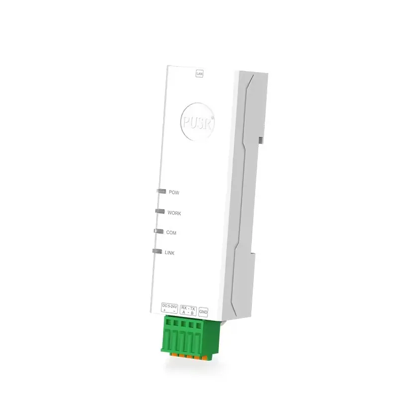 Din-Rail USR-DR132  “Lipstick” Size Serial Server Device RS232 To Ethernet Port Modbus RTU to JSON Gateway