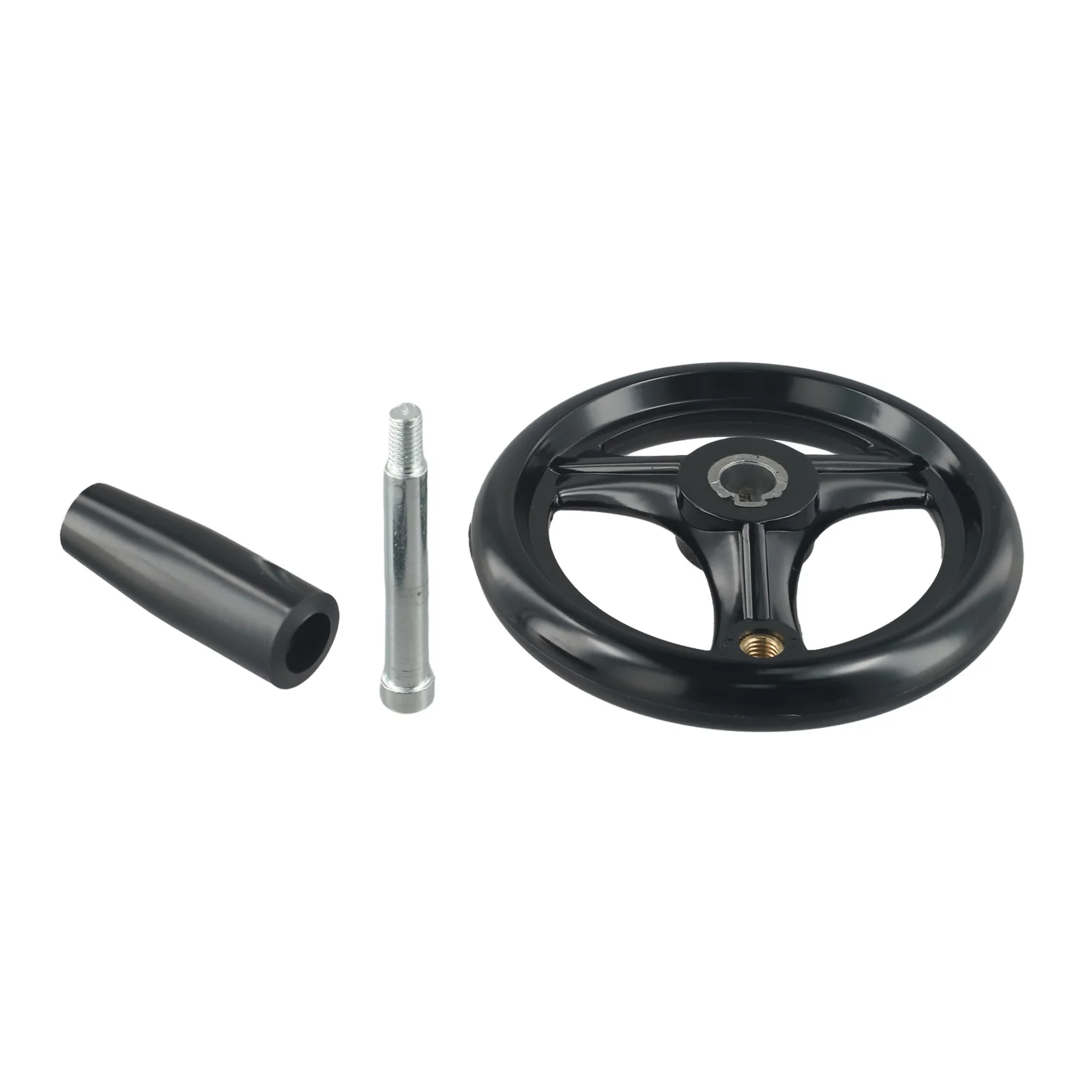 1pc LatheMillingHandwheelD125/200/100/160mm 3 Spoke Hand Wheel With Revolving Handle For Milling Machine Lathes Grinders