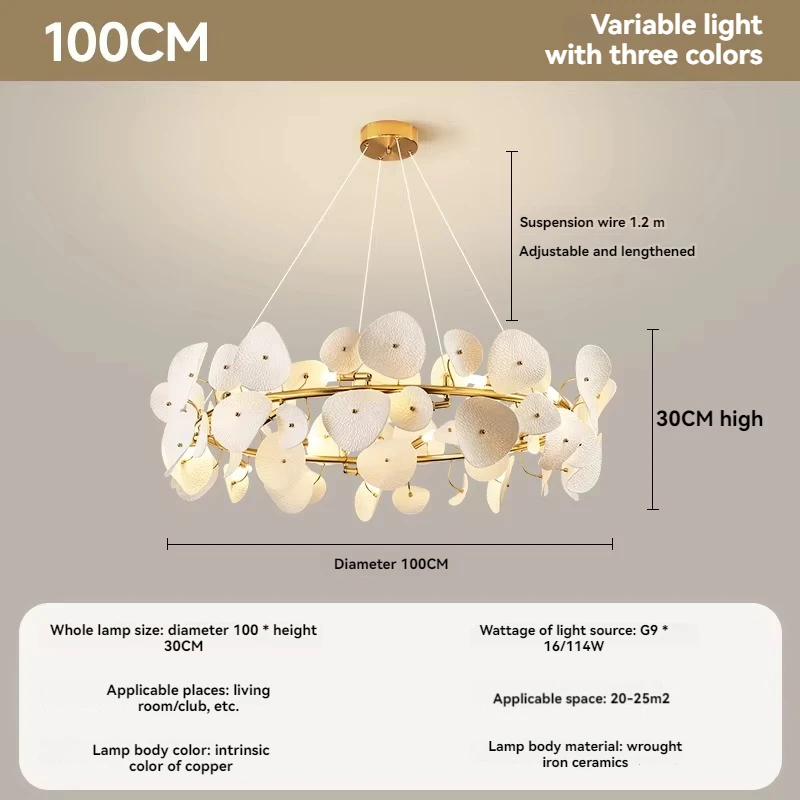 Moderne Lotusblad Kroonluchter Nordic Eetkamer Hanglamp Voor Woonkamer Slaapkamer Winkel Indoor Decor LED Bloemblaadje Kroonluchter