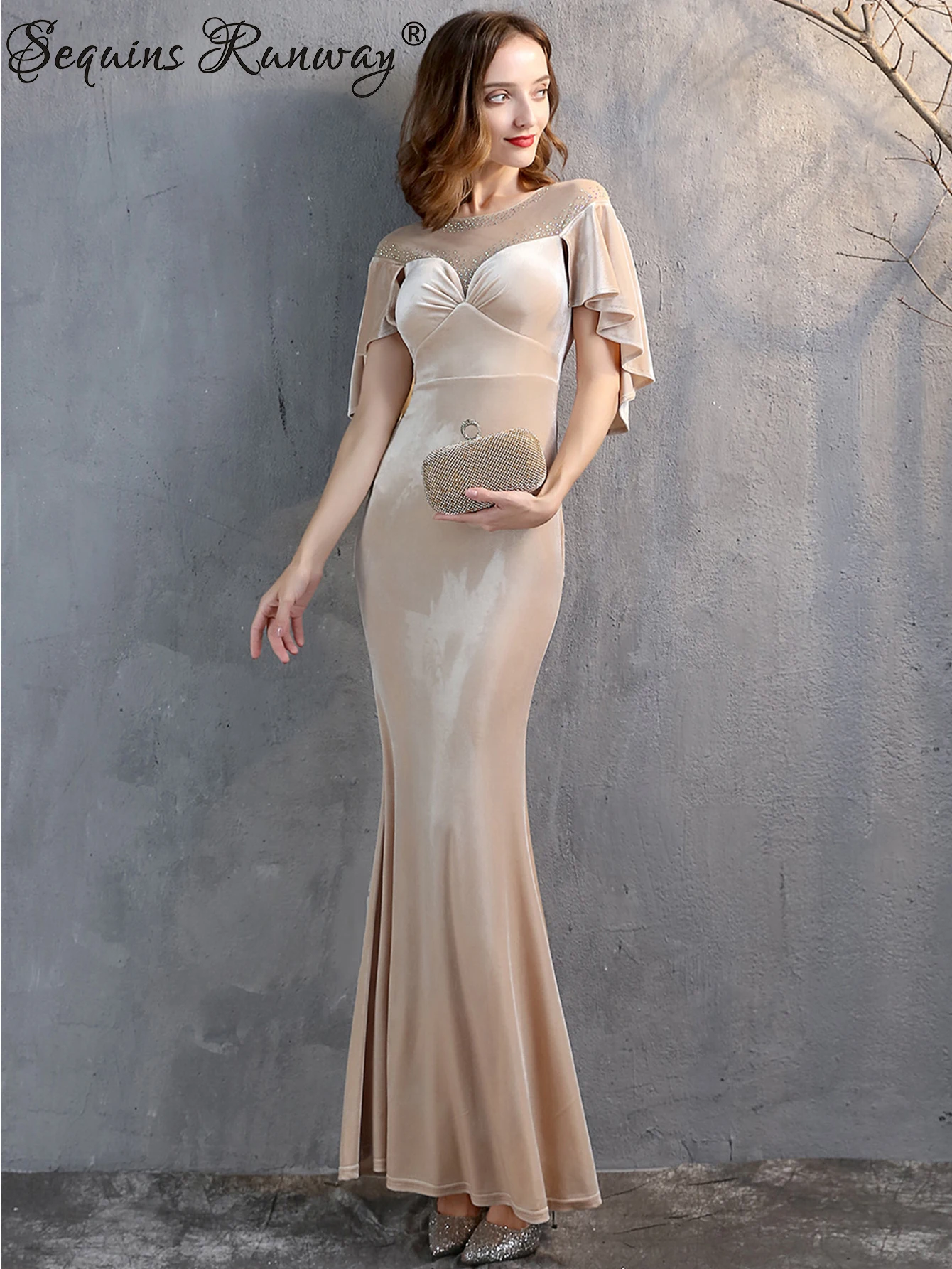 Sexy elegant wedding party long dresses 2025 woman luxury prom evening dresses bodycon mesh rhinestone maxi summer dress vestido